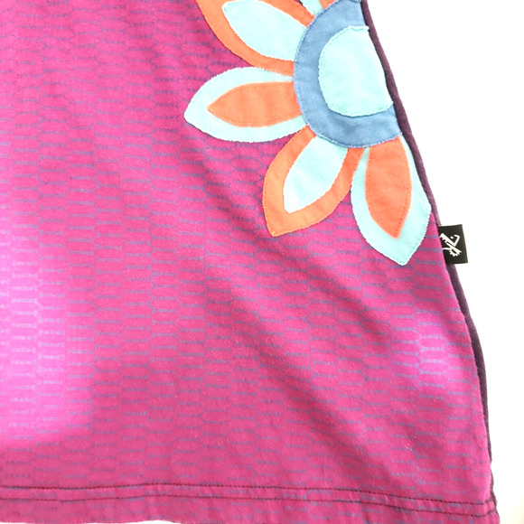 Leopards & Roses | Women's SIZE S Embroidered Art-to-Wear Artsy Tunic Shirt Y2K - Picture 2 of 8